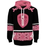 Leeds United Awareness Ribbon Black Pink Hoodie Best Selling
