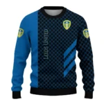 Leeds United Circles Mesh Blue Black Sweater Best Selling