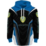 Leeds United Futuristic Pattern Blue Black Hoodie Best Selling