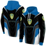 Leeds United Futuristic Pattern Blue Black Hoodie Best Selling