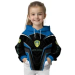 Leeds United Futuristic Pattern Blue Black Hoodie Best Selling