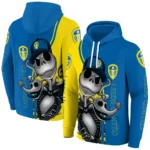 Leeds United Jack Skellington Blue Hoodie Best Selling