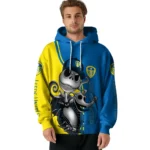 Leeds United Jack Skellington Blue Hoodie Best Selling