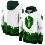 Leeds United Lucky Motif White Green Hoodie Best Selling