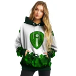 Leeds United Lucky Motif White Green Hoodie Best Selling