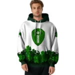 Leeds United Lucky Motif White Green Hoodie Best Selling