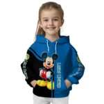 Leeds United Mickey Mouse Blue Black Hoodie Best Selling