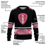 Leeds United Pink Ribbon Black Pink Sweater Best Selling