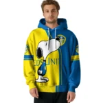 Leeds United Playful Snoopy Blue Hoodie Best Selling
