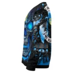 Leeds United Skull Intensity Blue Black Sweater Best Selling