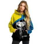 Leeds United Skull Punisher Black Hoodie Best Selling