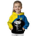 Leeds United Skull Punisher Black Hoodie Best Selling