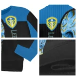 Leeds United Skull Swirl Blue Black Sweater Best Selling