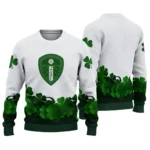 Leeds United St Patrick White Sweater Best Selling