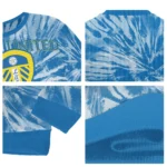 Leeds United Tie Dye Designs Blue Sweater Best Selling