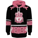 Liverpool Awareness Ribbon Black Pink Hoodie Best Selling