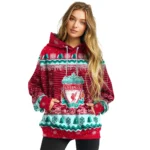 Liverpool Christmas Trees Red Hoodie Best Selling