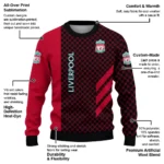 Liverpool Circles Mesh Red Black Sweater Best Selling