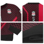 Liverpool Circles Mesh Red Black Sweater Best Selling