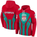 Liverpool Concentric Lines Red Hoodie Best Selling