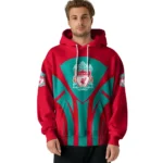 Liverpool Concentric Lines Red Hoodie Best Selling