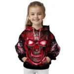 Liverpool Demonic Skull Red Black Hoodie Best Selling