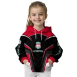 Liverpool Futuristic Pattern Red Black Hoodie Best Selling