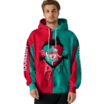 Liverpool Heartbeat Graphic Red Hoodie Best Selling