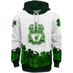 Liverpool Lucky Motif White Green Hoodie Best Selling
