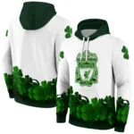 Liverpool Lucky Motif White Green Hoodie Best Selling