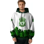 Liverpool Lucky Motif White Green Hoodie Best Selling