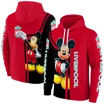 Liverpool Mickey Mouse Red Black Hoodie Best Selling