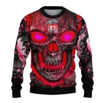 Liverpool Skull Intensity Red Black Sweater Best Selling