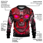 Liverpool Skull Intensity Red Black Sweater Best Selling