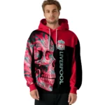 Liverpool Skull Motif Red Black Hoodie Best Selling