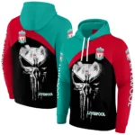 Liverpool Skull Punisher Black Hoodie Best Selling