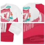 Liverpool Skull Split Red White Sweater Best Selling