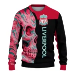Liverpool Skull Swirl Red Black Sweater Best Selling