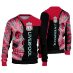 Liverpool Skull Swirl Red Black Sweater Best Selling