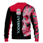 Liverpool Skull Swirl Red Black Sweater Best Selling