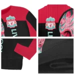 Liverpool Skull Swirl Red Black Sweater Best Selling