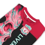 Liverpool Skull Swirl Red Black Sweater Best Selling