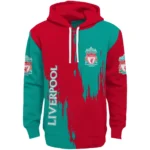 Liverpool Splatter Effect Red Hoodie Best Selling
