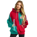 Liverpool Splatter Effect Red Hoodie Best Selling