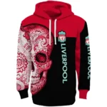 Liverpool Sugar Skull Red Black Hoodie Best Selling