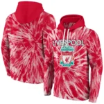 Liverpool Tie Dye Pattern Red Hoodie Best Selling