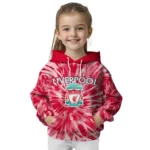 Liverpool Tie Dye Pattern Red Hoodie Best Selling