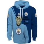 Manchester City Achmed Skull Sky Blue Hoodie Best Selling