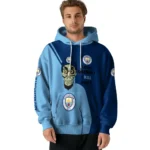 Manchester City Achmed Skull Sky Blue Hoodie Best Selling