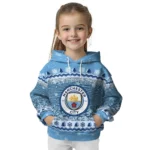 Manchester City Christmas Trees Sky Blue Hoodie Best Selling
